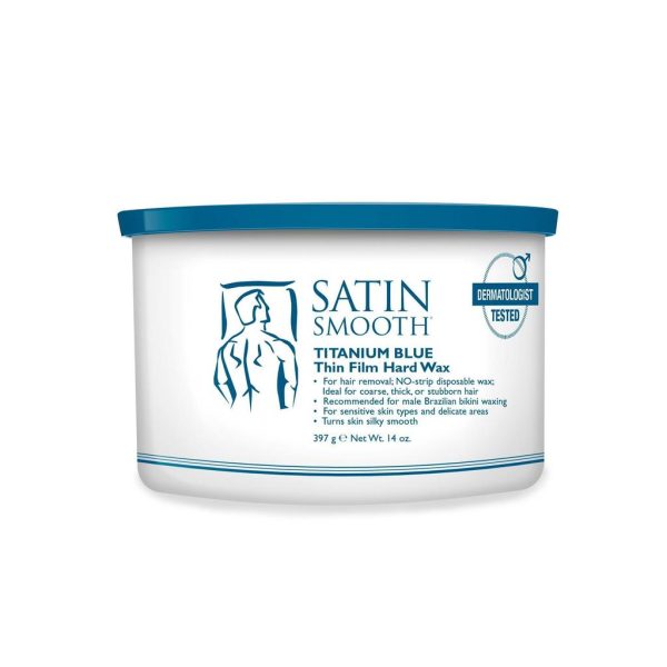 Satin Smooth Titanium Blue Hard Wax oz