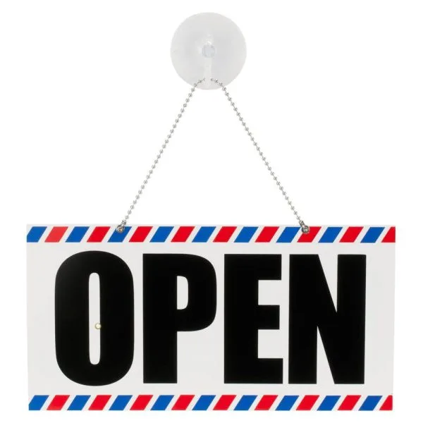 Scalpmaster Open/Closed Sign