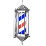 BAP00787 · Pyramid Silver Cap Barber Pole