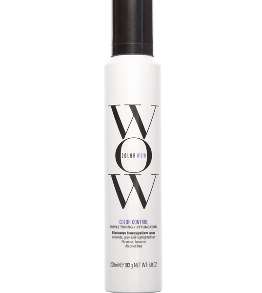 WOW Color Control Purple Toning + Styling Foam for Light Hair 6.8oz