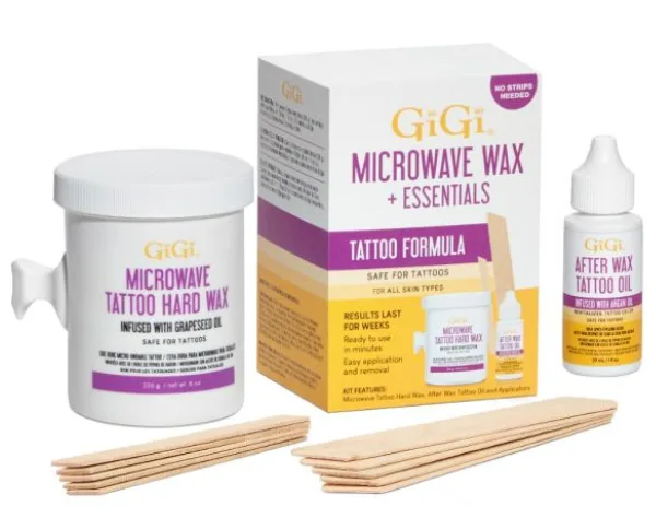 Gigi Microwave Wax + Essential Kit Tattoo Formula