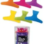 Soft 'n Style Neon Butterfly Clamps ct.