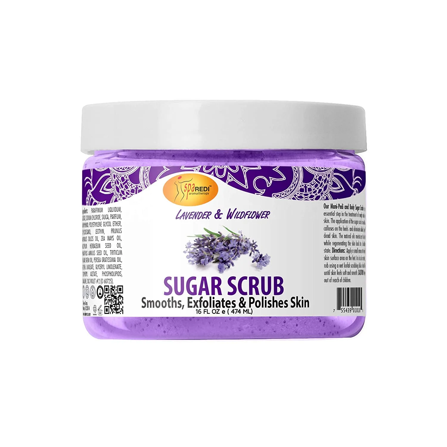 Spa_Redi_Pedi_Sloughing_Cream_Lavender_Wildflower_oz_5 Spa Redi Pedi Sloughing Cream Lavender & Wildflower 16oz - MPN SPA02010 - Wholesale Salon Supply