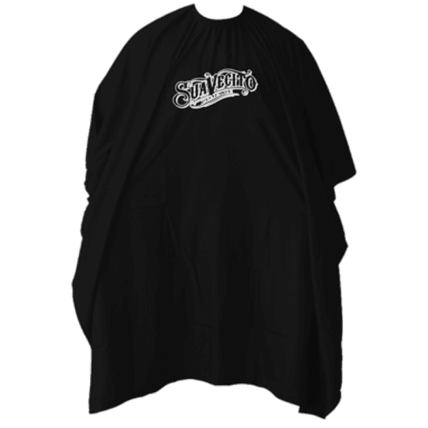 Suavecito Script Logo Black Barber Cape