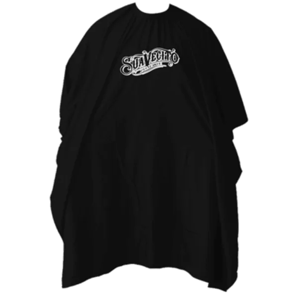 Suavecito Script Logo Black Barber Cape