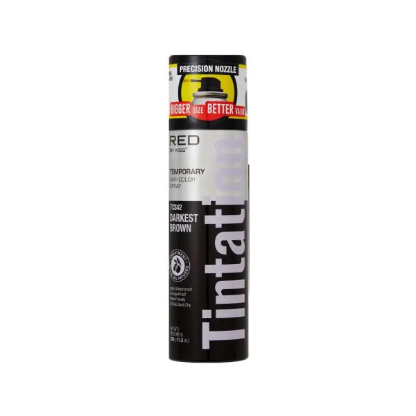 Kiss Tintation Temporary Hair Color Spray 11.5oz - Black