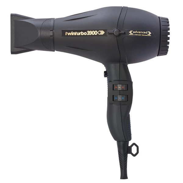 Twin Turbo Advanced Ceramic Ionic Dryer Black Watts