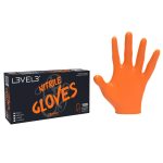 VEL Nitrile Gloves Orange ct.