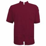 Vincent Barber Jacket China Collar Burgundy