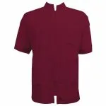 Vincent Barber Jacket China Collar Burgundy - MPN 5567140266146 - Wholesale Salon Supply