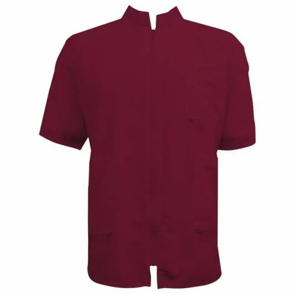 Vincent Barber Jacket China Collar Burgundy