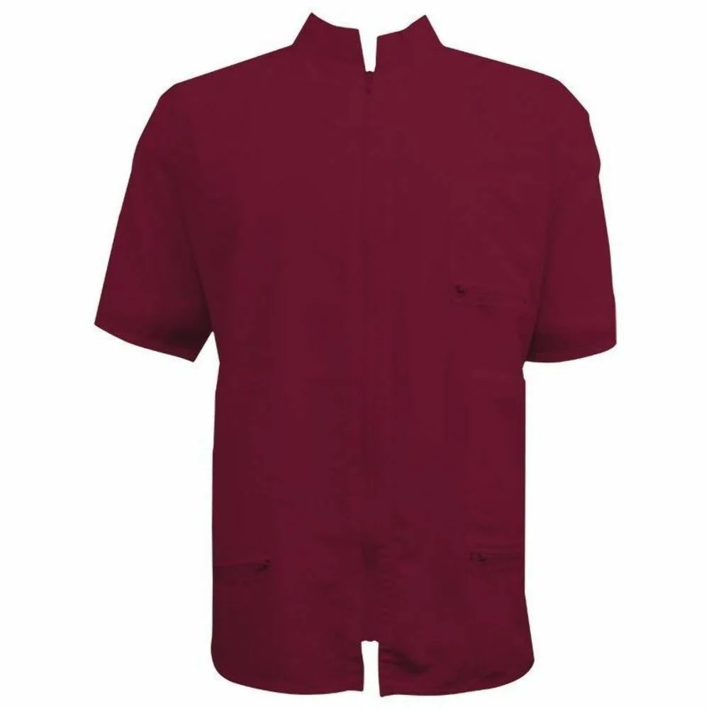 Vincent_Barber_Jacket_China_Collar_Burgundy_4 Vincent Barber Jacket China Collar Burgundy - MPN 5567140266146 - Wholesale Salon Supply