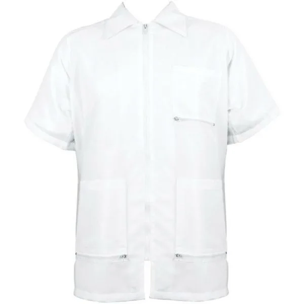 Vincent Barber Jacket China Collar White