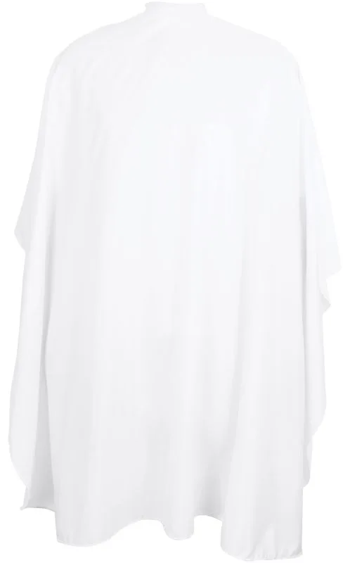 Vincent_Cutting_Cape_White_8 Saber Professional - Vincent Cutting Cape White - MPN VIN02154 - Wholesale Salon Supply