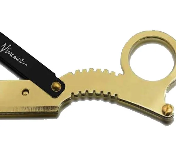 Vincent Finger Razor Gold w/pack blades