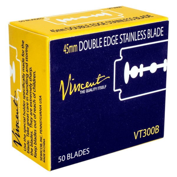 Vincent Stainless Double Edge Blade pk.