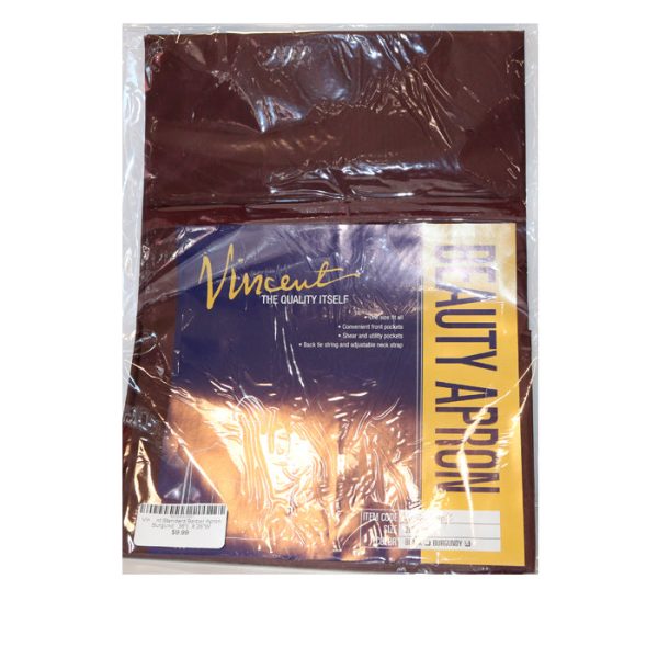 Vincent Standard Barber Apron Burgundy "L "W