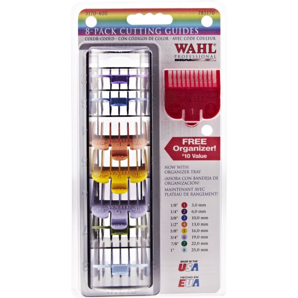 Wahl Color Coded Clipper Guides pc Set