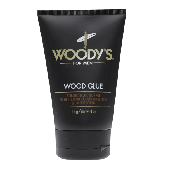 Woody's Wood Glue Extreme Styling Hair Gel 4oz - MPN WOO90538 - Wholesale Salon Supply