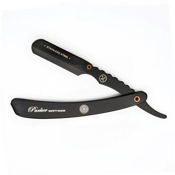 Parker Push Carriage Adjustable Barber Razor Stainless Steel - Black