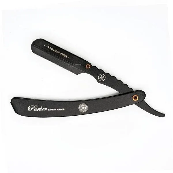 Parker Push Carriage Adjustable Barber Razor Stainless Steel - Black