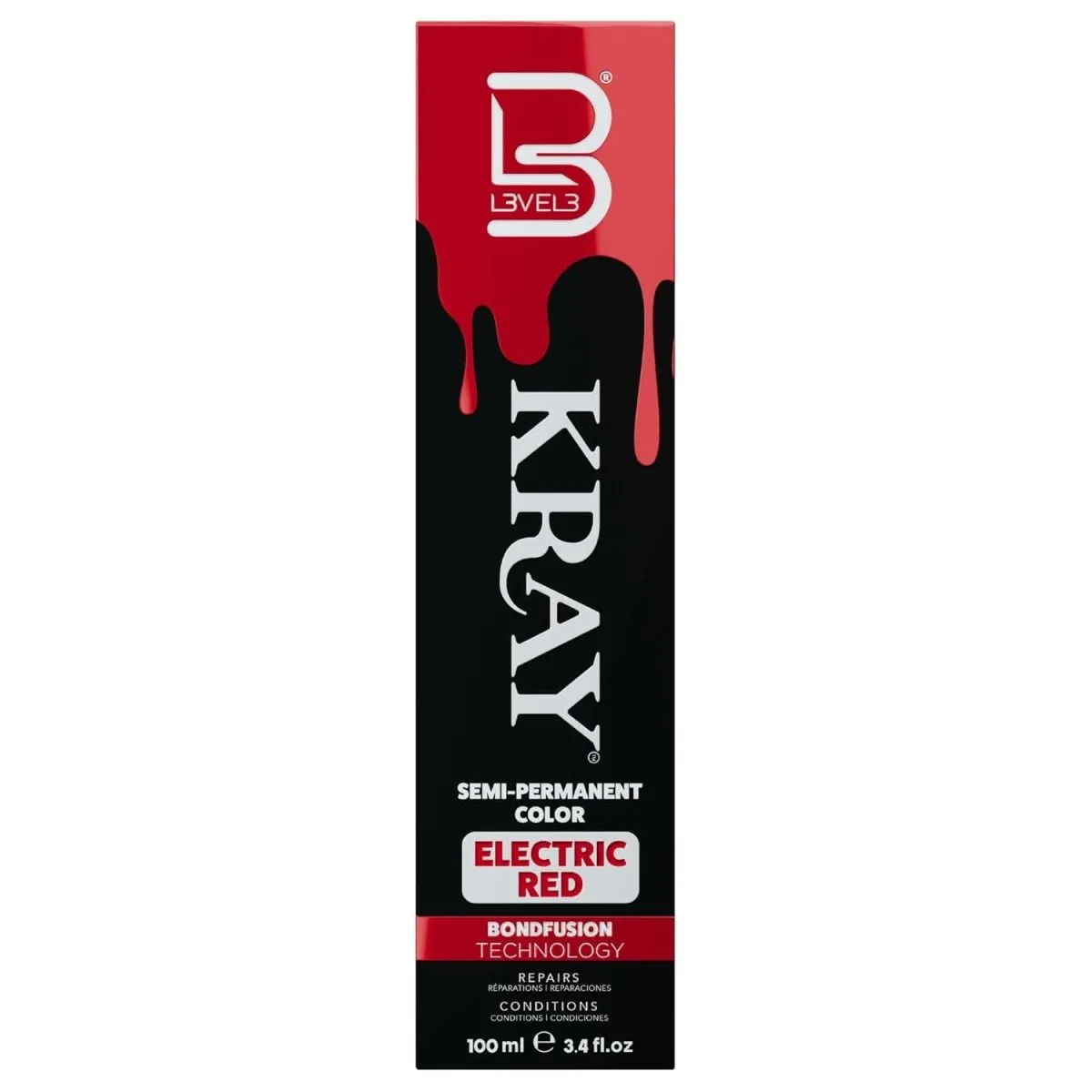 L3VEL 3 Kray Semi-Permanent Hair Color 3.4oz - MPN 8647831912610 - Wholesale Salon Supply