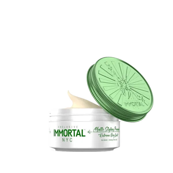 Immortal NYC Matte Styling Pomade 5.07oz - Extreme Dry Look No Shine/Strong Firm Hold