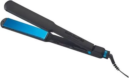 BabylissPro Nano Titanium Ultra Thin 1 1/2" Flat Iron Limited Edition - Black/Blue