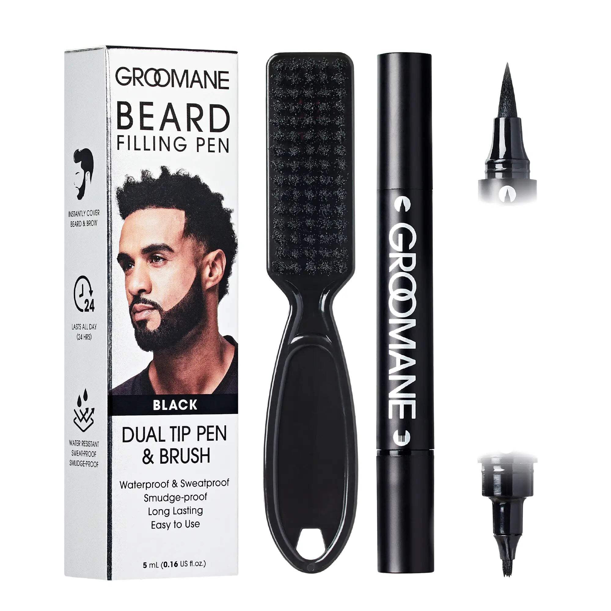 image_35a720e9-2679-4a1c-a27f-2837fba1e5af Kiss Groomane Beard Filling Pen - Black