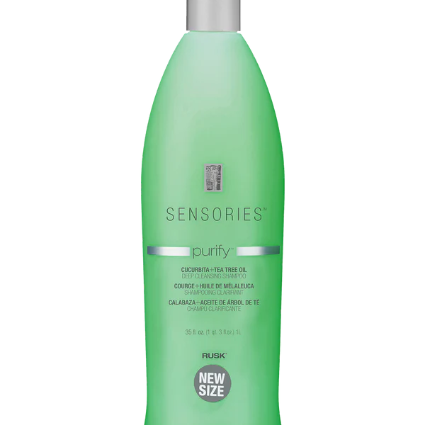 Rusk Sensories Purify Cucurbita and Tea Tree Oil Deep Cleansing Shampoo 35oz