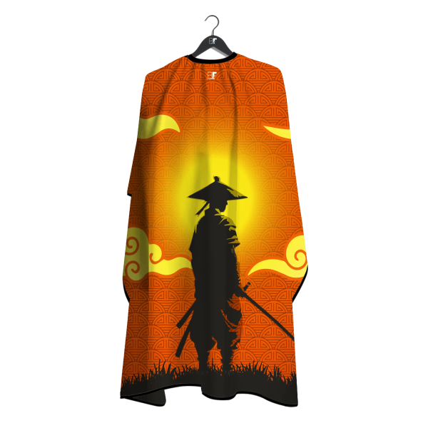 Barber Flow Styling Cape - Samurai Sunrise