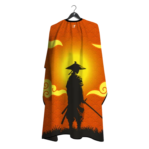 Barber Flow Styling Cape - Samurai Sunrise