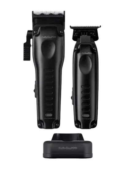BabylissPro LO-PROFX Compact Clipper/Trimmer Set - Matte Black