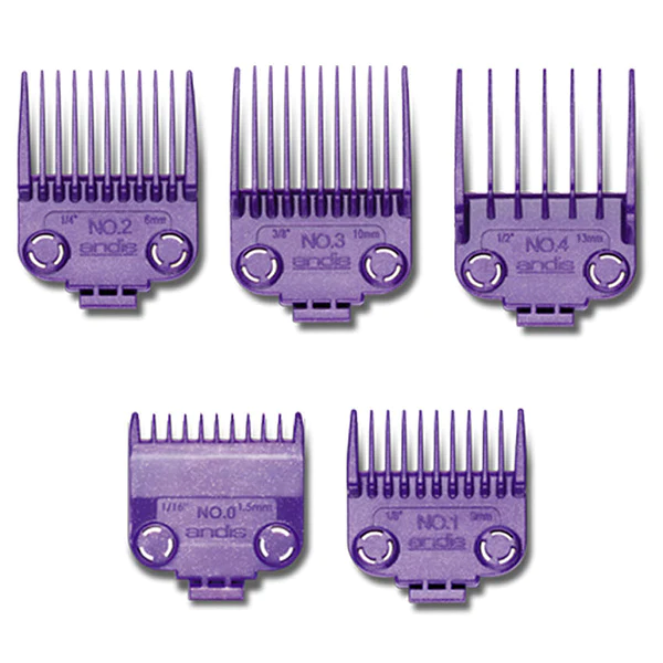 Andis Nano-Silver Magnetic Comb 5pc Set 2 Magnets