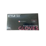 Style Tek Black Vinyl Gloves Powder Free 100ct.