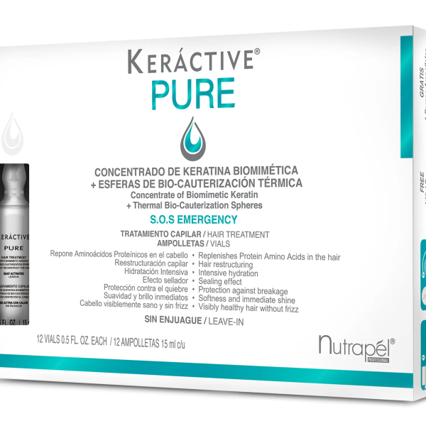 Nutrapel Keractive Pure Leave-In Treatment Vials (12pc/0.5oz)