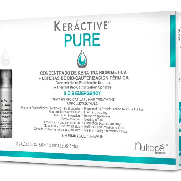 Nutrapel Keractive Pure Leave-In Treatment Vials (12pc/0.5oz)