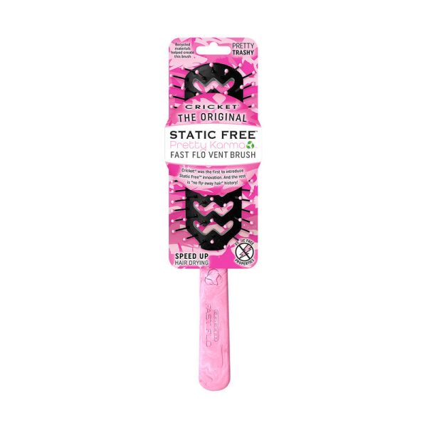 Cricket Static Free Pretty Karma Brush Fast Flo - Pretty Trashy Pink