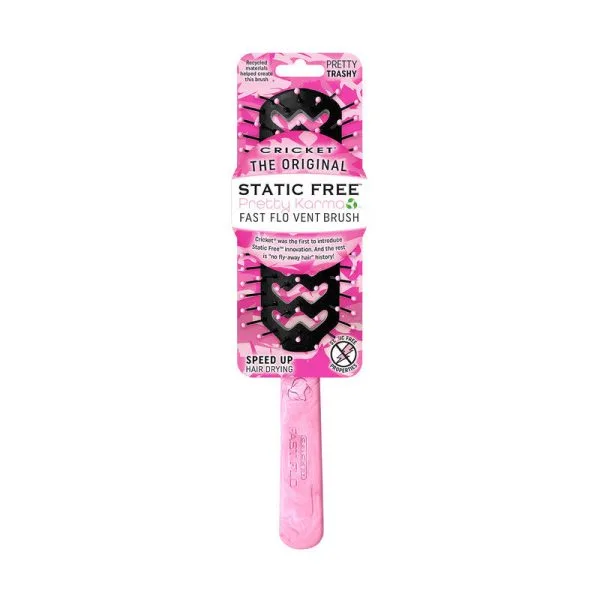 Cricket Static Free Pretty Karma Brush Fast Flo - Pretty Trashy Pink