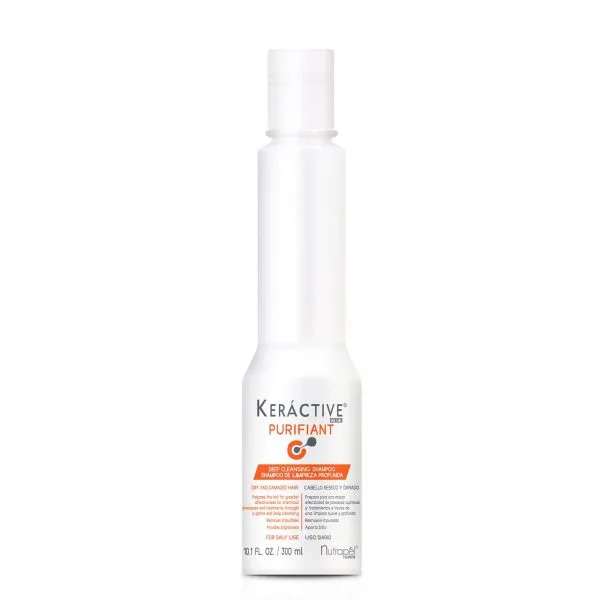 Nutrapel Keractive Purifiant Shampoo w/Keratin for Deep Cleansing & Detox 10.14oz