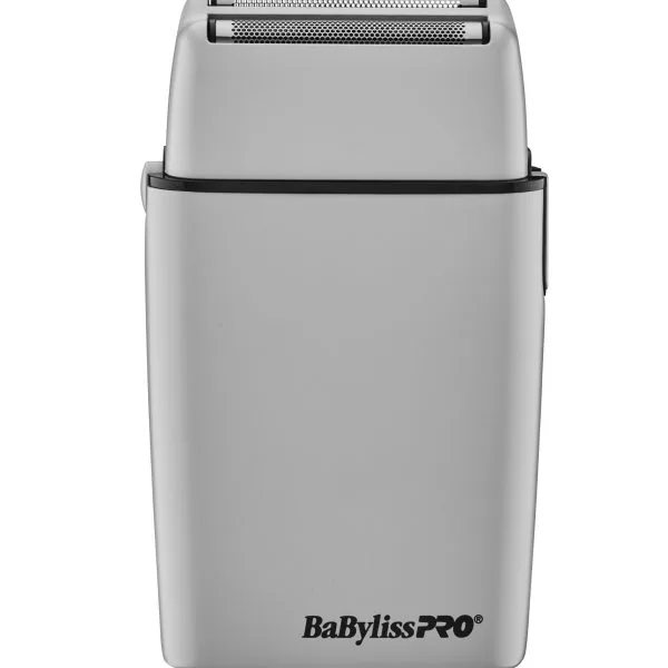 BabylissPro FoilFX02 Cordless Rechargeable Metal Double Foil Shaver Gray