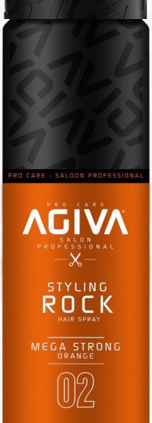 Agiva Styling Hair Spray Rock 13.52oz - Mega Strong Orange