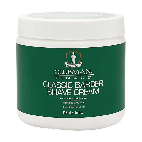 Pinaud Clubman Classic Barber Shave Cream Jar 16oz