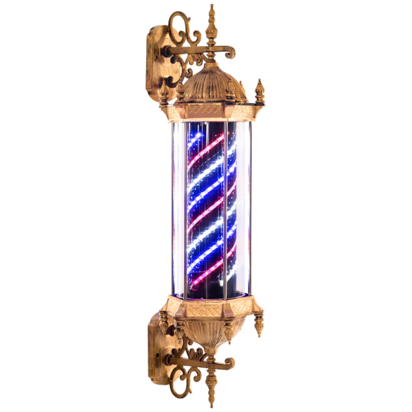 BAP00745 · Vintage Gold Barber Pole