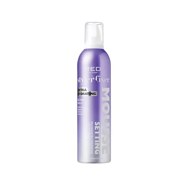 Kiss Styler Fixer Extra Hydrating Ultimate Hold Mousse 12oz - MPN KIS10948 - Wholesale Salon Supply