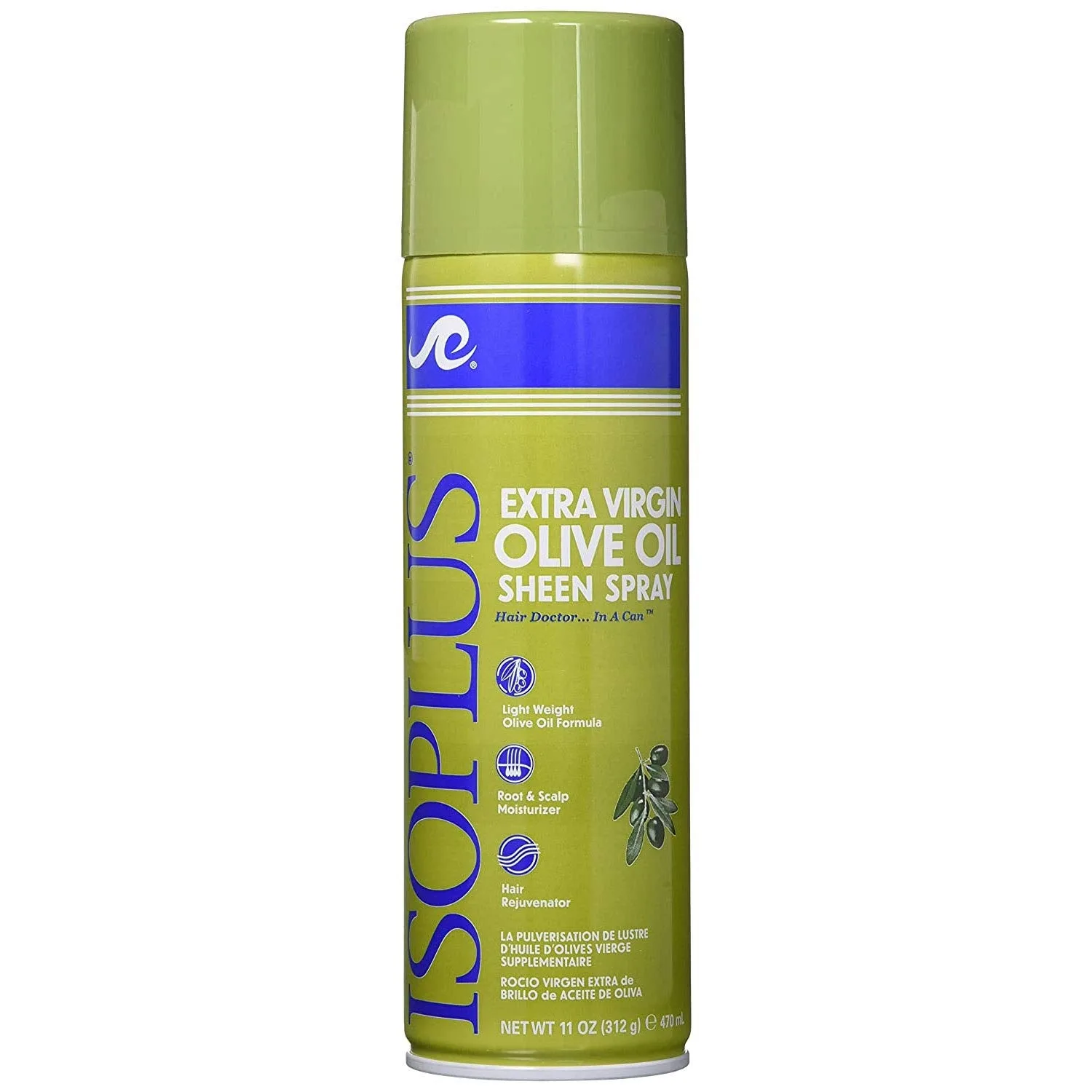 image_819e1b4c-a13d-4628-9a38-122363526b4b Isoplus Extra Virgin Olive Oil Oil Sheen Hair Spray 11oz - MPN ISO21134 - Wholesale Salon Supply