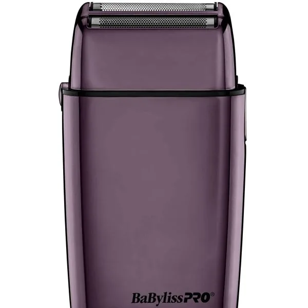 BabylissPro FoilFX02 Cordless Rechargeable Metal Double Foil Shaver Purple