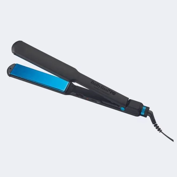 BabylissPro Nano Titanium Ultra Thin 1" Flat Iron Limited Edition - Black/Blue