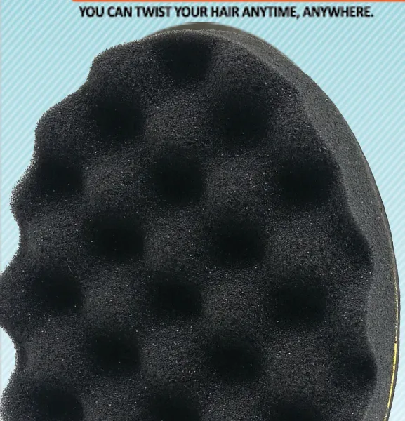 Black Ice Magic Twist Hair Brush Sponge Wave