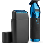 BaBylissPro LimitedFX Trimmer & Double Foil Shaver Set - Black/Blue